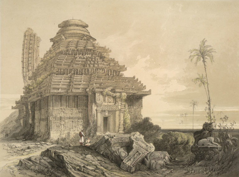 Illustration of Konark Temple by James Fergusson