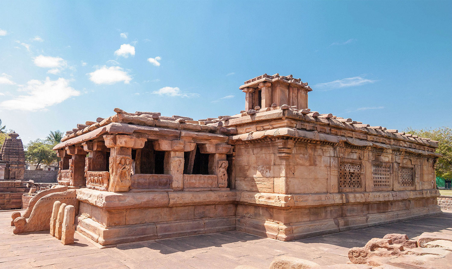 Temples with mountain views